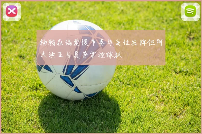 杨瀚森偏爱慢节奏与高位发牌但阿夫迪亚与夏普掌控球权